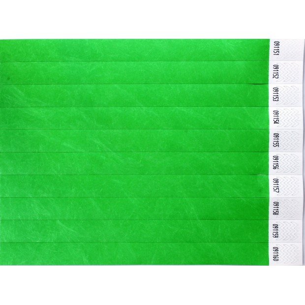 Bracelets événementiels vierges en papier indéchirable Tyvek®