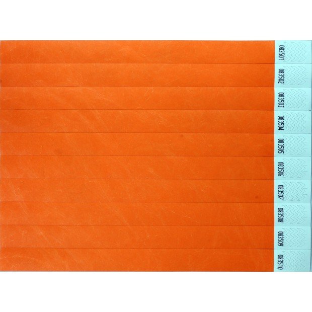 Bracelets événementiels vierges en papier indéchirable Tyvek®