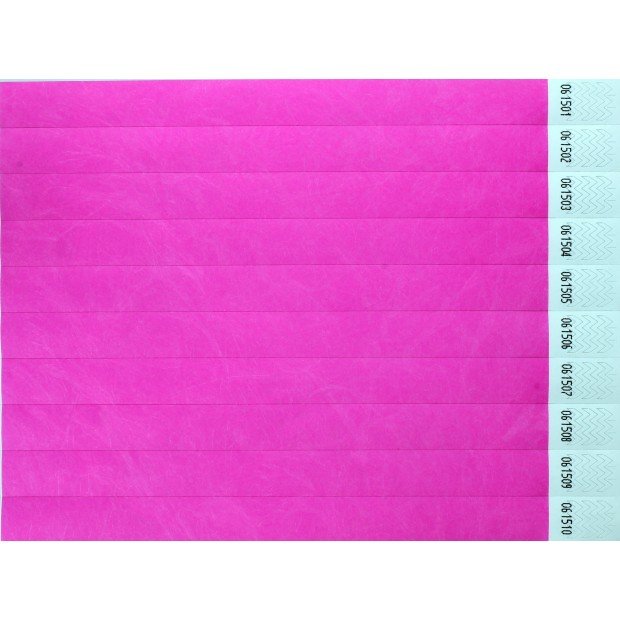 Bracelets événementiels vierges en papier indéchirable Tyvek®
