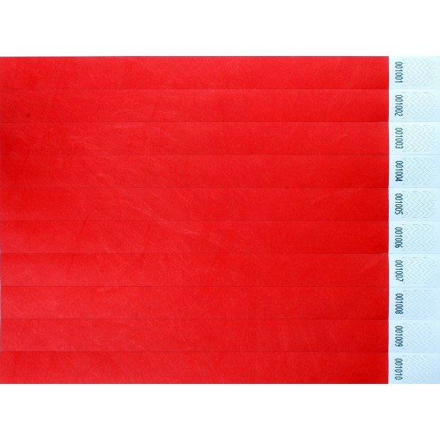 Bracelets événementiels vierges en papier indéchirable Tyvek®