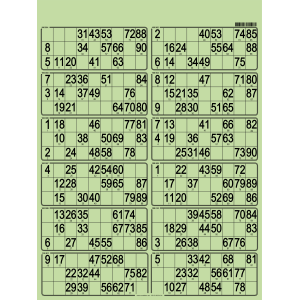 42 planches de loto de 12 grilles I Feuilles de loto