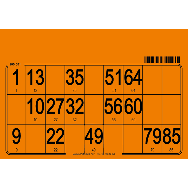 Hard bingo cards I 500 per pack I Bingo equipment I Cardboard bingo card