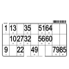 Pack of 96 large-format hard bingo cards I Custom bingo cards