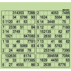 63 Planches de loto bristol I 8 Grilles de loto personnalisables