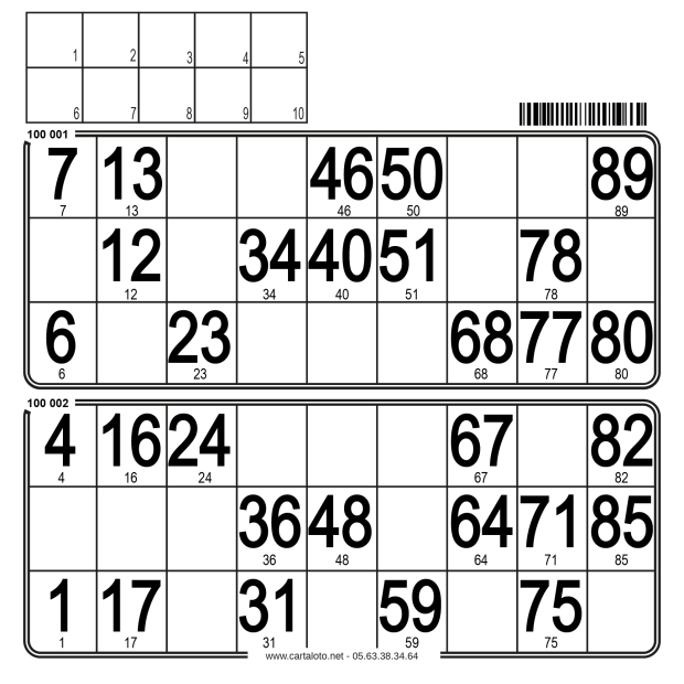 250 Paper 90 ball bingo tickets I  2 grids bingo paper to stamp