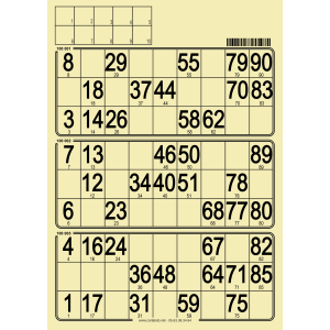 167 Planches de loto bristol I Planches à tamponner