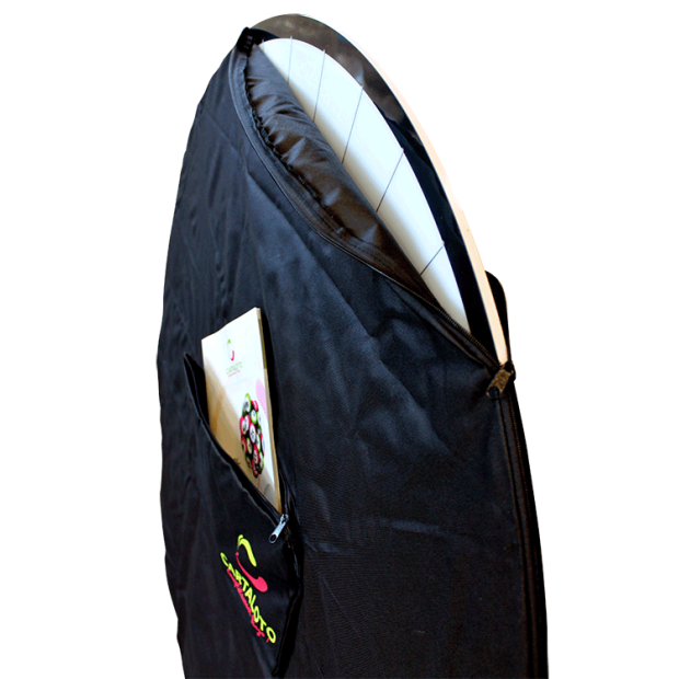Prize wheel carrying bag with shoulder strap I Raffle wheel travel bag