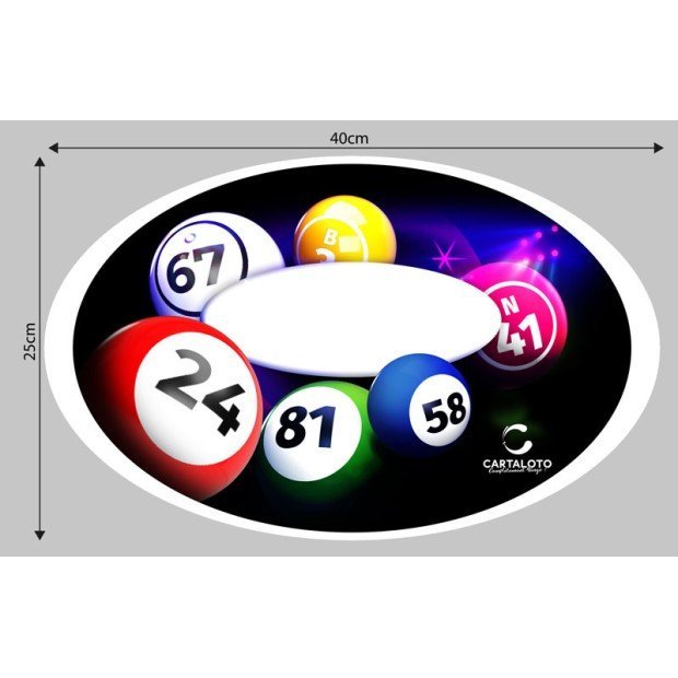 Sticker ovale personnalisé | Autocollant personnalisable pour boulier