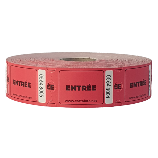 Entry tickets on roll for events | Fast delivery | Bulk of 1000