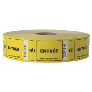 Entry tickets on roll for events | Fast delivery | Bulk of 1000