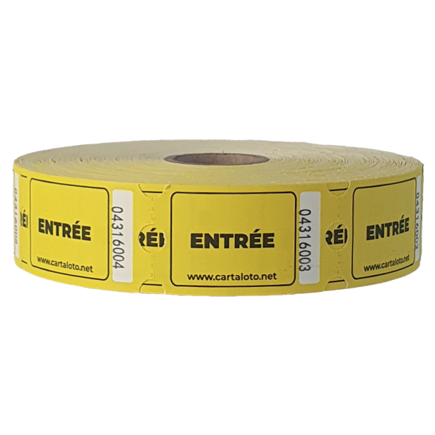 Entry tickets on roll for events | Fast delivery | Bulk of 1000