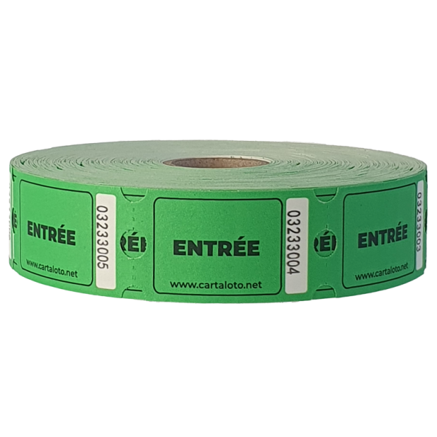 Entry tickets on roll for events | Fast delivery | Bulk of 1000
