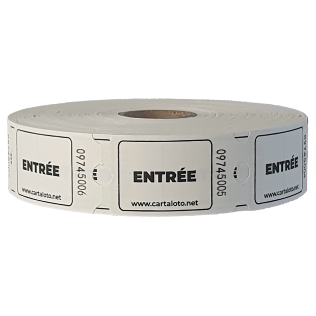 Entry tickets on roll for events | Fast delivery | Bulk of 1000