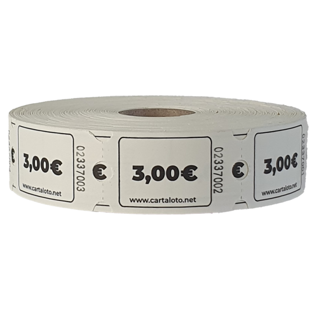 Bulk 1000 tickets cash I Roll tickets with euros I Carnival tickets