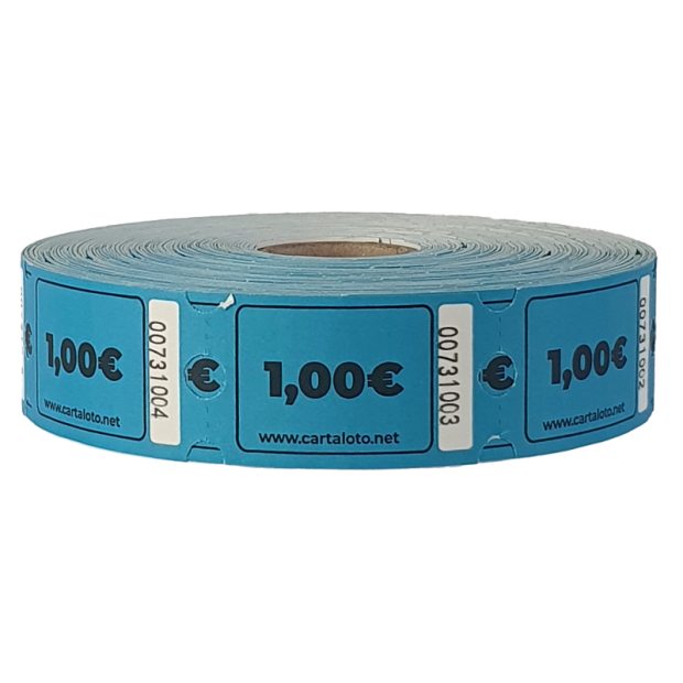 Bulk 1000 tickets cash I Roll tickets with euros I Carnival tickets