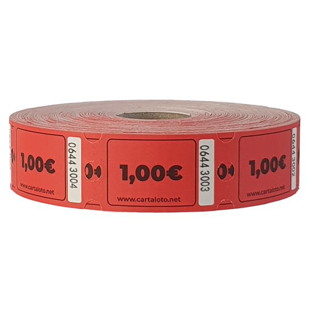 Bulk 1000 tickets cash I Roll tickets with euros I Carnival tickets