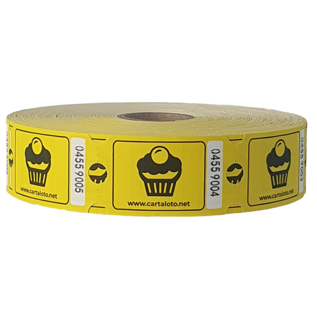 Roll tickets for sweets & dessert I Refreshment tickets I Cake sale ticket