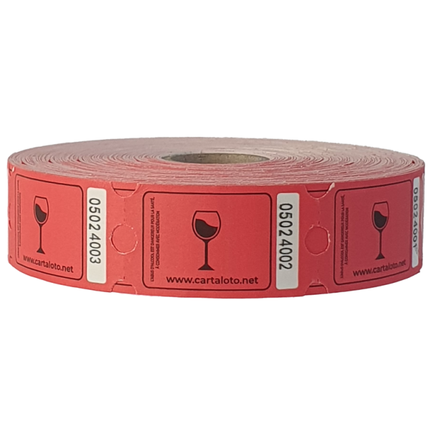 Wine roll tickets I Raffle tickets I Drink and bar tickets