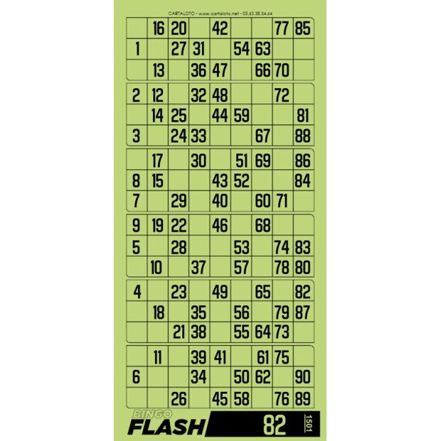 Bloc Bingo Flash I Carnet bingo I Bingo jeu