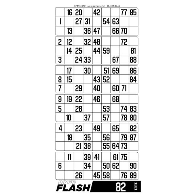 Bloc Bingo Flash I Carnet bingo I Bingo jeu