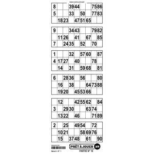 Bingo tickets I 90 number bingo I Bingo game with 6 grids