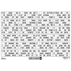Bingo tickets with 24 grids I Bingo paper games I 90 number bingo