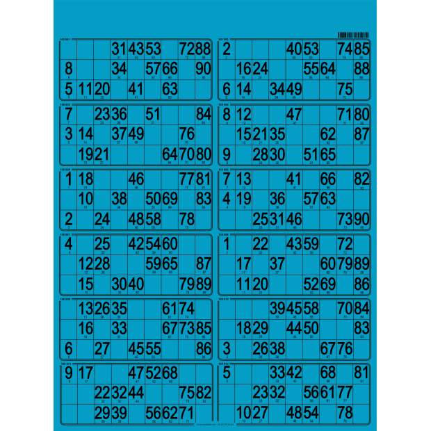 42 planches de loto de 12 grilles I Feuilles de loto