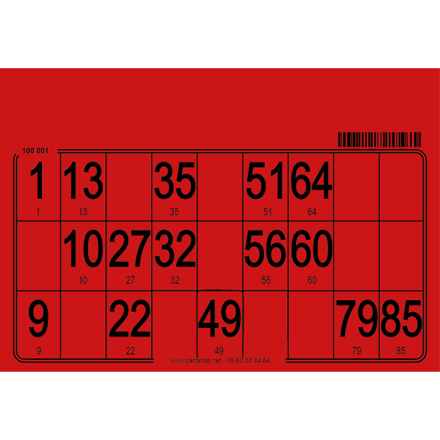 Hard bingo cards I 500 per pack I Bingo equipment I Cardboard bingo card
