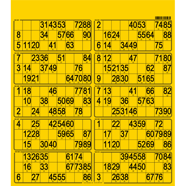 50 Hard bingo cards I 90 number bingo I Bingo tickets you can customize