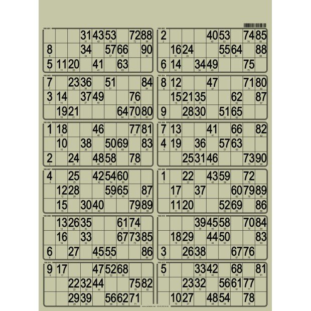 42 planches de loto 12 grilles en carton très rigide I Personnalisées