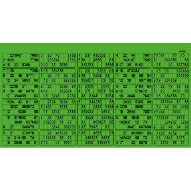 17 planches de loto 30 grilles I Très rigides I  Personnalisables