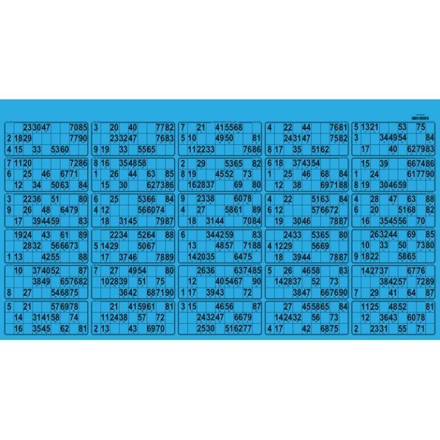 17 Thick cardboard 90 ball bingo boards I UK bingo card game