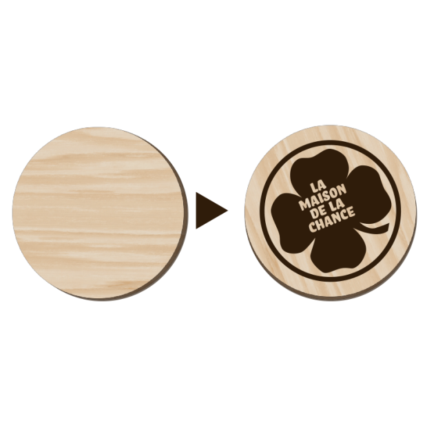 Personalised wooden token I Custom tokens I wooden nickels
