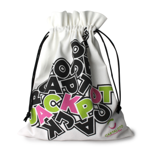 Velvet drawstring game bag for bingo games I Numbers draw bag