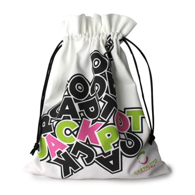 Velvet drawstring game bag for bingo games I Numbers draw bag