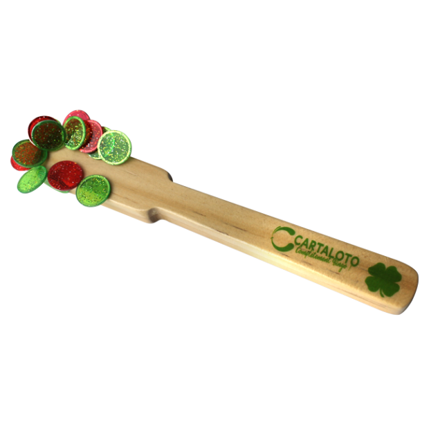 12 Wooden magnetic bingo wands with lucky charm necklace 🍀