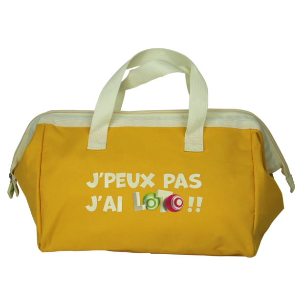6 Sacs de rangement loto bingo en toile pour accessoires de loto