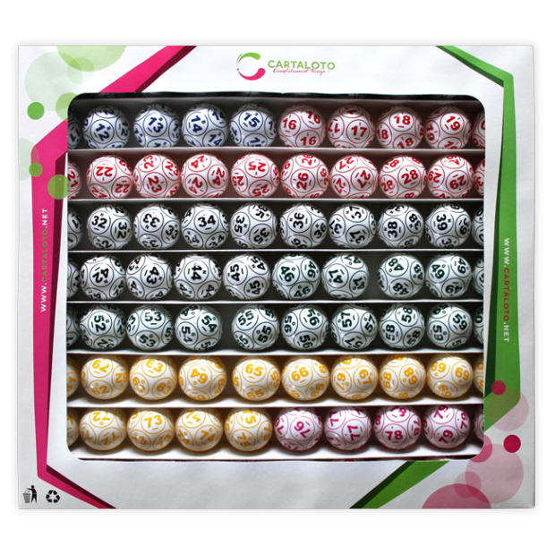 90 Boules loto numérotées 12 faces I Boules pour boulier loto