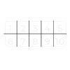 Sheet blank sticky label with stampable boxes I Stamp label sheet