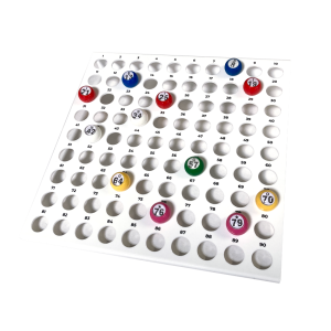 Plateau de contrôle Plexiglass grand modèle 90 boules I Tirage loto
