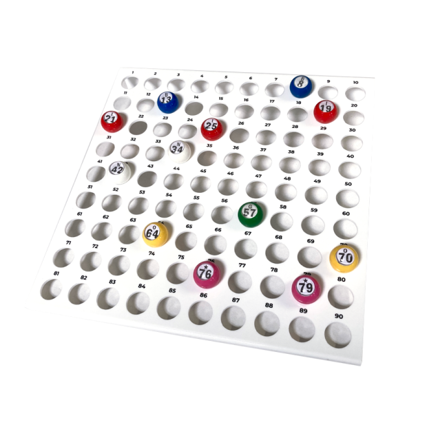 Plateau de contrôle Plexiglass grand modèle 90 boules I Tirage loto