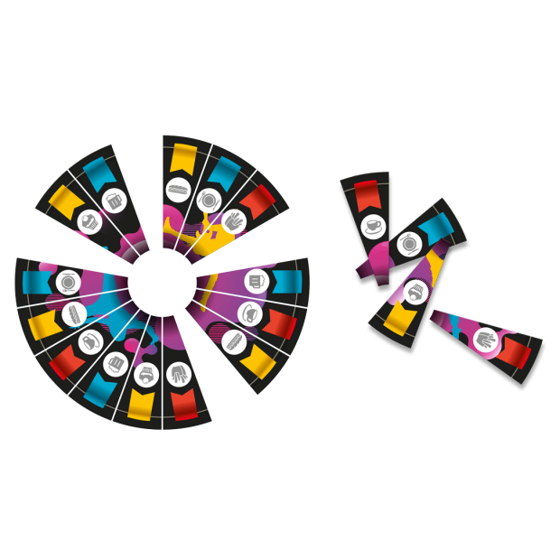Magnetic segments for lottery wheel - 18 sections | 80/110cm