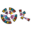 Magnetic segments for lottery wheel - 18 sections | 80/110cm