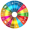 Magnetic segments for lottery wheel - 18 sections | 80/110cm