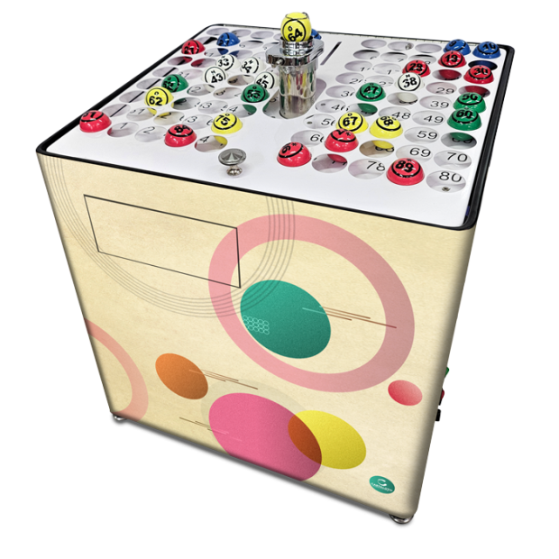 Custom Abstract Bingo Blower with Case | Cartaloto