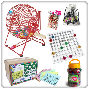 Bingo starter kit I Bingo cage set I Cassic bingo tabletop game set