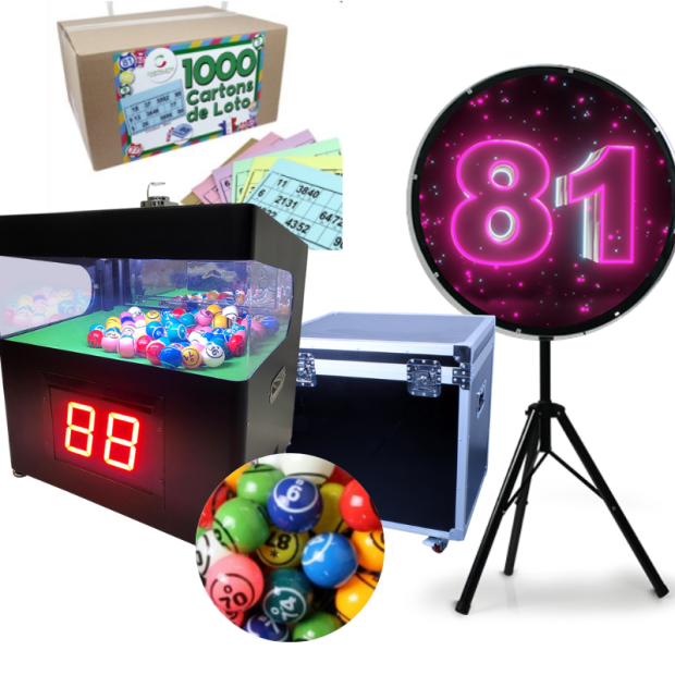 Professional bingo set I Bingo game set with 3D Hologram Projector