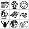 Trodat stamp kit with ink and rubber stamp I Bingo supplies