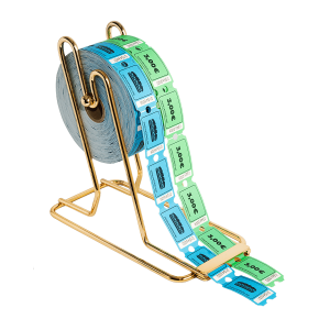 Brass plated raffle ticket holder I Ticket dispenser for ticket roll