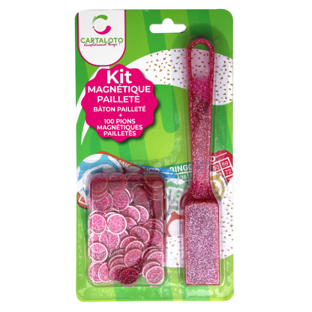 kits magnétiques paillettes (baton + jetons)